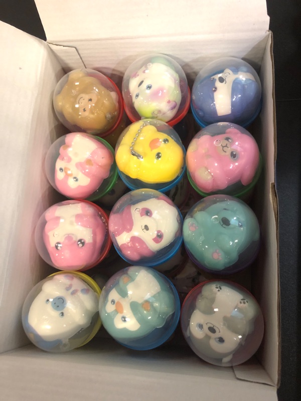 Photo 1 of 24 Pack Party Favors for Kids Filled with Slow Rising Animals Squishy Toys, Stocking Stuffers, Treasure Box Toys Birthday Gifts Goodie Bag Stuffers, Classroom Prizes, Pinata Stuffers Carnival Prizes