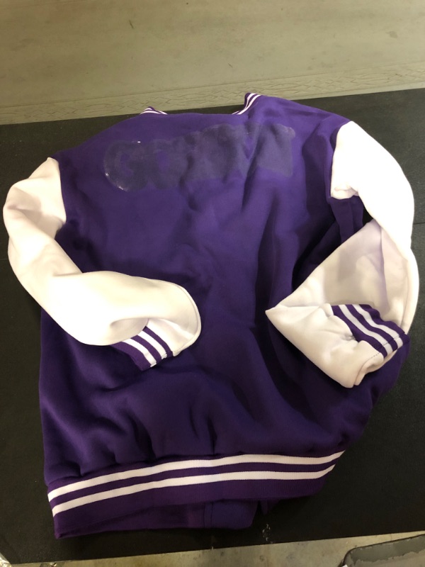 Photo 1 of jeecoin Kids Baseball Jackets Girls Boys Varsity Jackets Casual Lightweight Sports Bomber Jacket School Jackets size m 