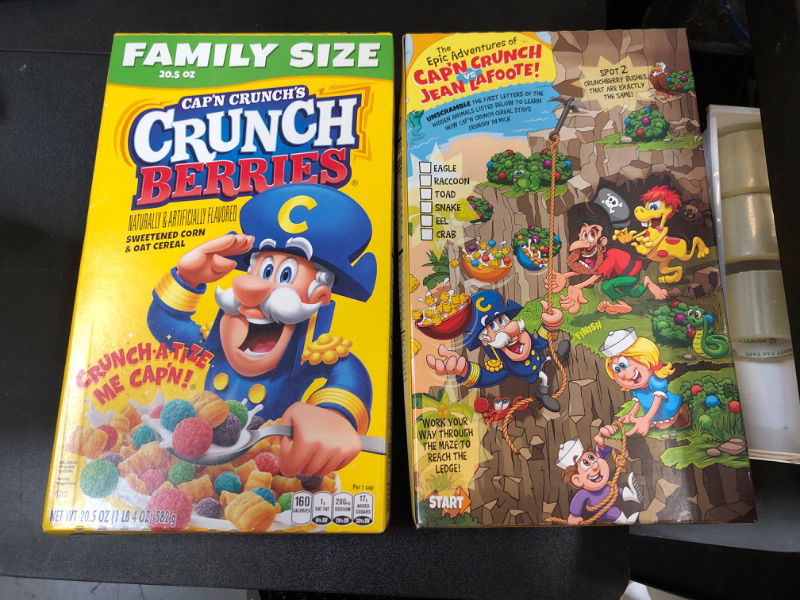 Photo 2 of 2 Capn Crunch Berries Family Size Cereal - 20.5oz EXP MARCH 08 2025