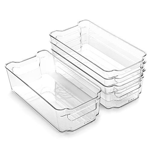 Photo 1 of BINO | Stackable Storage Bins Medium - 4 Pack | The Stacker Collection | Clea...
