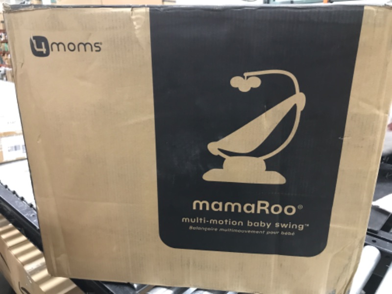 Photo 2 of 4moms MamaRoo Multi-Motion Baby Swing, Bluetooth Enabled with 5 Unique Motions, Grey
