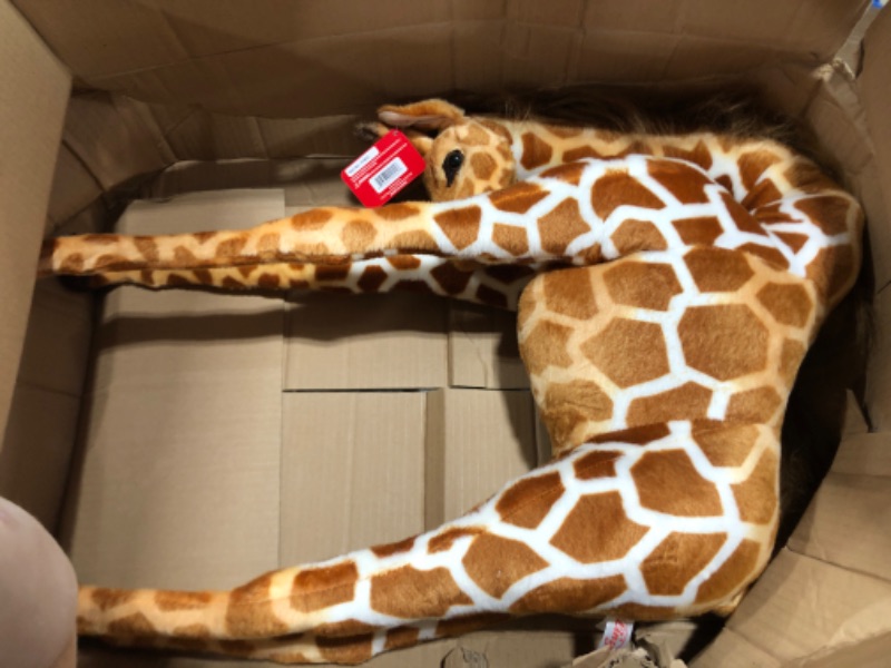 Photo 2 of Linzy Toys Jared The Giraffe, 50'' (127 cm) Standing High, Real Life Stuffed Animal Plush Giraffe, Peluche Jirafa