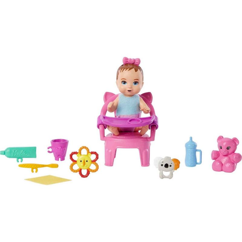 Photo 1 of Barbie Skipper Babysitters Inc First Tooth Playset with Baby Doll & Accessories Push Bow for Tooth
