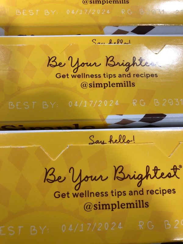 Photo 1 of (3 pack) Simple Mills Seed and Nut Flour Sweet Thins, Chocolate Brownie, Gluten-Free, 4.25 oz