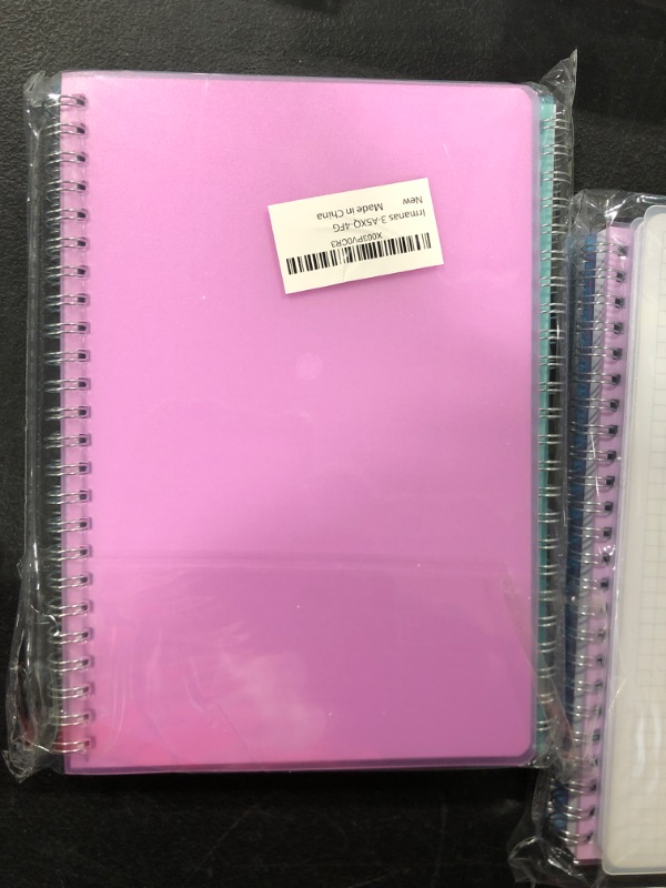 Photo 2 of Graph Paper Notebook, 4 Pack Journal Spiral Graph Grid Notebooks 5.7" x 8.3", 640 Pages, Cute College School Supplies Notebooks for Work, Aesthetic Gift Office Supplies for Study and Notes (4 pcs)5.7" x 8.4" Square Grid
