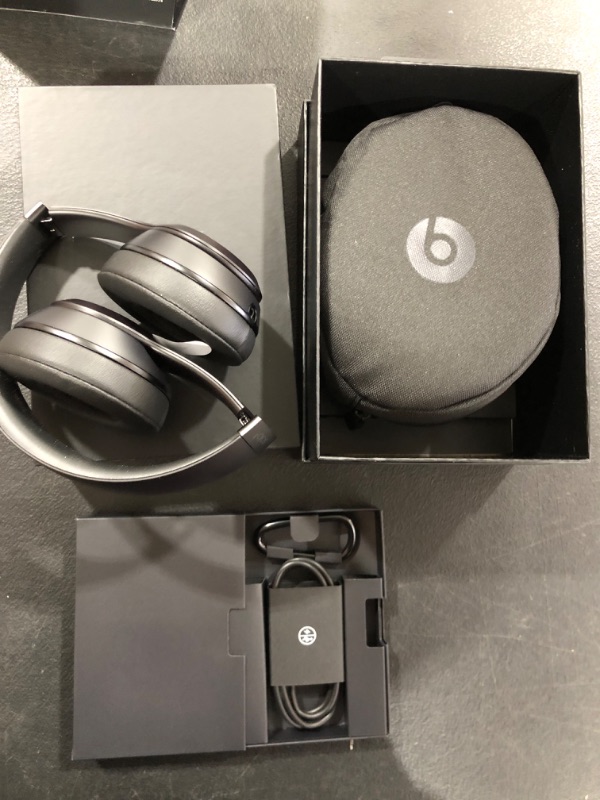 Photo 4 of Beats Solo3 Wireless On-Ear Headphones - Apple W1 Headphone Chip, Class 1 Bluetooth, 40 Hours of Listening Time, Built-in Microphone - Black (Latest Model)