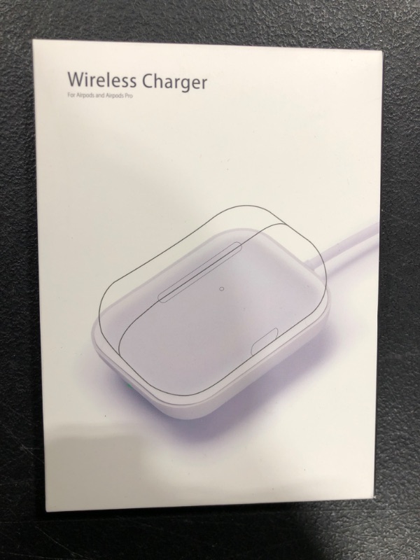 Photo 2 of Wireless Charger for Apple AirPods Pro/AirPods with Wireless Charging Case, Plastic, Green