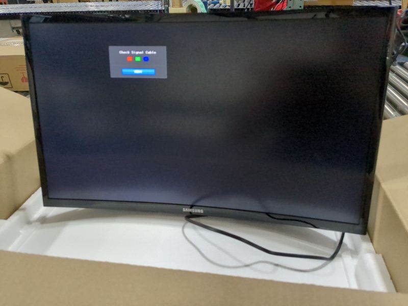 Photo 2 of SAMSUNG 23.5” CF396 Curved Computer Monitor, AMD FreeSync for Advanced Gaming, 4ms Response Time, Wide Viewing Angle, Ultra Slim Design, LC24F396FHNXZA, Black 24-Inch Curved DP/HDMI/1-Yr Warranty