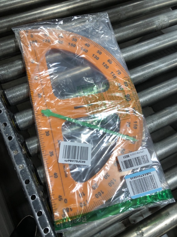 Photo 1 of Plastic Protractor Math Protractors, Math Classroom Teaching Protractor, Teacher Blackboard Drawing Tool for Kids, Circle Drawing Tool, Compass Set, Classroom Supply