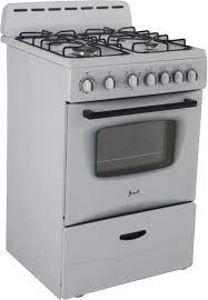 Photo 1 of 24 Inch Freestanding Gas Range with 4 Sealed Burners, 2 Oven Racks, Bake, Broil, Glass Door, Interior Light, Broiling Grid and Tray, Storage Drawer, Integrated Backsplash and ADA Compliant: White
