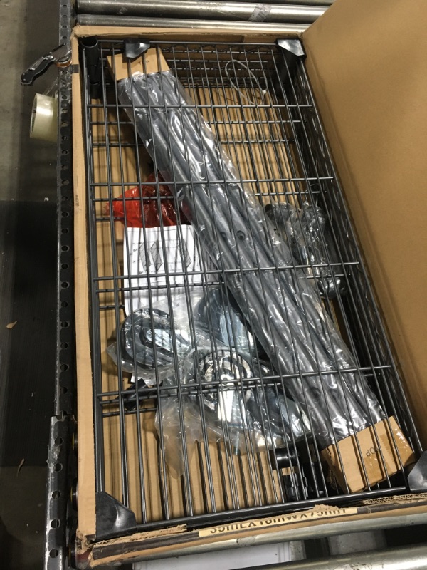 Photo 1 of WDT 3-Tier Garment Rack Heavy Duty Clothing Rack Metal Clothes Rack with Shelves, Freestanding Wardrobe Closet Rack for Hanging Clothes, Max Load 750LBS, Gray