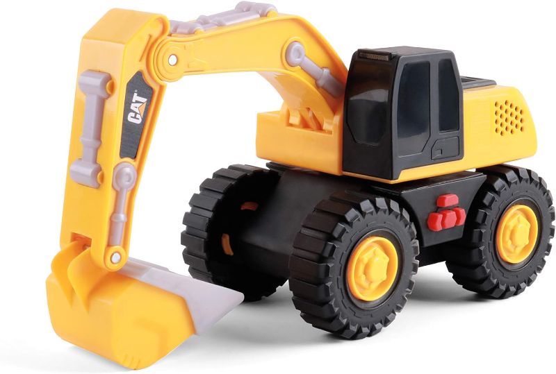 Photo 1 of CatToysOfficial, Cat Construction Tough Machines Toy Excavator, 10" w/Realistic Lights & Sounds, Rumbling Action, Movable Parts & Sturdy Plastic Construction Cat Tough Machines Excavator Toy