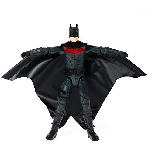 Photo 1 of DC Comics, Batman 12-inch Wingsuit Action Figure with Lights and Phrases, Expanding Wings, the Batman Movie Collectible Kids Toys for Boys and Girls A
