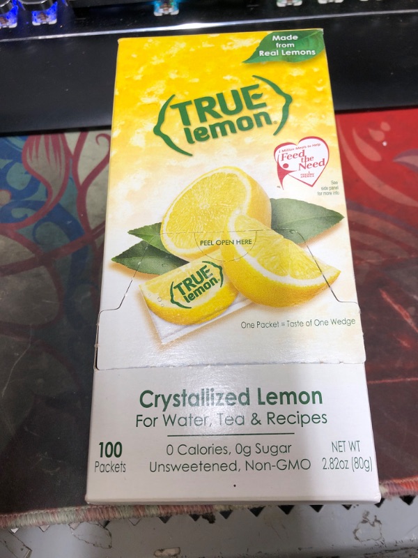 Photo 2 of (100 Packets) True Lemon Sugar Free, On-The-Go, Caffeine Free Powdered Drink Mix