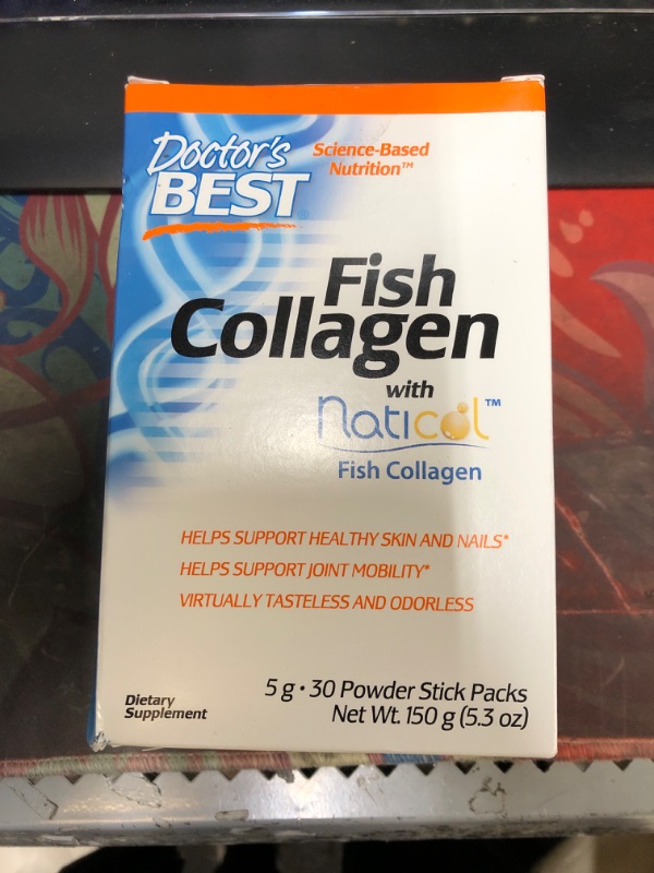 Photo 2 of Doctor's Best Fish Collagen w/Naticol Fish Collagen, Supports Skin, Nails, Joints, 30 Powder Stick Pack