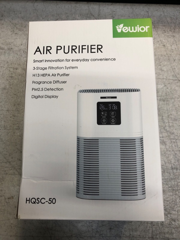 Photo 3 of Air Purifier, Home Air Cleaner For Bedroom Large Room up to 600 sq.ft, VEWIOR H13 True HEPA Air Filter with Fragrance Sponge 6 Timer Settings Quiet Air Purifiers for Pets Dander Odor Dust Smoke Pollen
