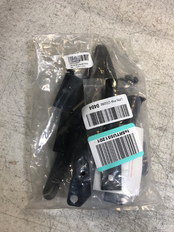 Photo 1 of Heavy Duty Self-Locking Gate Latch - Post Mount Automatic Gravity Lever Gate Latch for Wooden Fence with Fasteners/Black Finishing Steel Gate Latch to Secure Pool/Yard/Garden