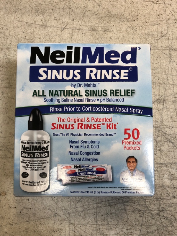 Photo 2 of NeilMed Sinus Rinse - A Complete Sinus Nasal Rinse Kit, 50 count (Pack of 1)