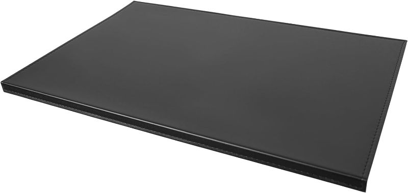 Photo 1 of AKOZLIN 27.55”x 15.8" Soft PU Leather Surface Office Desk Mouse Mat Anti-Push Pad with Full Grip Fixation Lip Table Blotter Edge-Locked Protector
