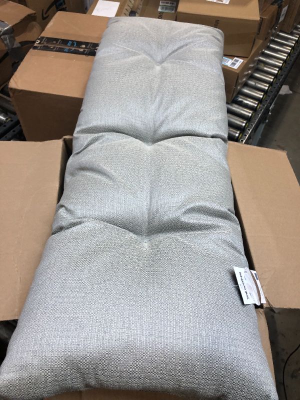 Photo 1 of  The Gripper Omega Non-Slip Tufted Bench Cushion