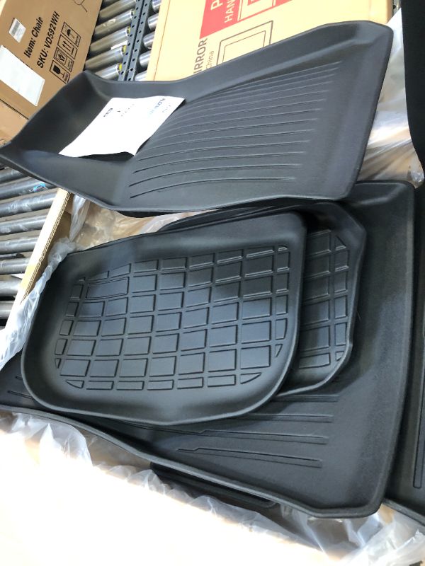 Photo 2 of Cirtek Floor Mats for Tesla Model Y, All Weather Car Mat Rubber Carpet Accessories, Custom Fit Cargo Liner, Front Rear Seat, Frunk, Rear Trunk Floormats, Auto Interior Protector (6-Piece Set Liners) Model Y- 6-piece Set Liners