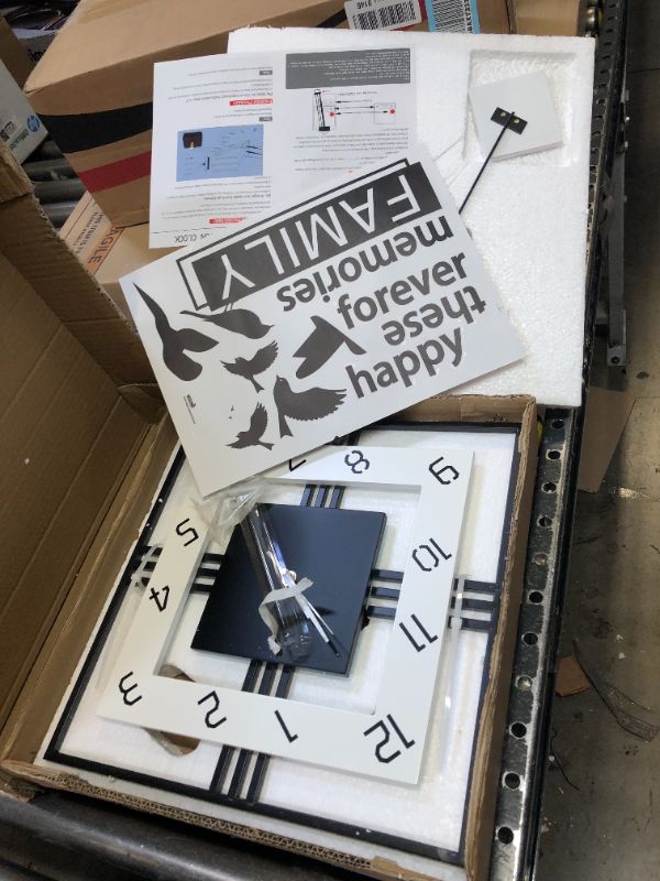 Photo 1 of FLEBLE Extra Large Wall Clocks for Living Room Decor Modern Big Silent Pendulum Wall Clock Battery Operated Quartz for Office Indoor 30 Inch Giant Black Wall Clock Home decoratives for Kitchen Bedroom