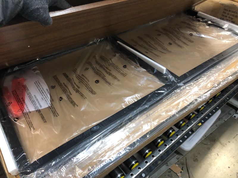 Photo 1 of SHW Home Office 55-Inch Computer Desk, Walnut 55-Inch Walnut