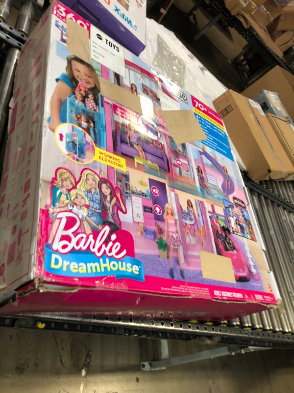 Photo 2 of Barbie Dreamhouse, Doll House Playset with 70+ Accessories Including Transforming Furniture, Elevator, Slide, Lights & Sounds Wheelchair Accessible Elevator