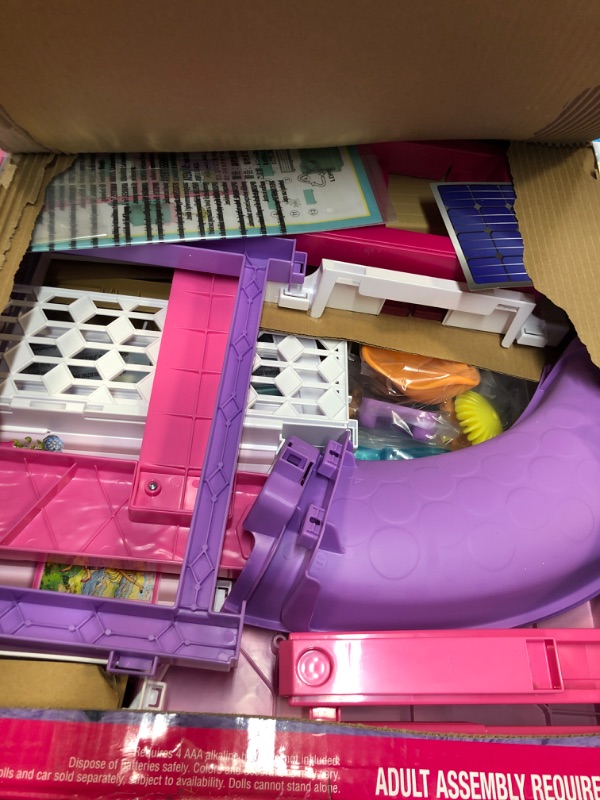 Photo 3 of Barbie Dreamhouse, Doll House Playset with 70+ Accessories Including Transforming Furniture, Elevator, Slide, Lights & Sounds Wheelchair Accessible Elevator