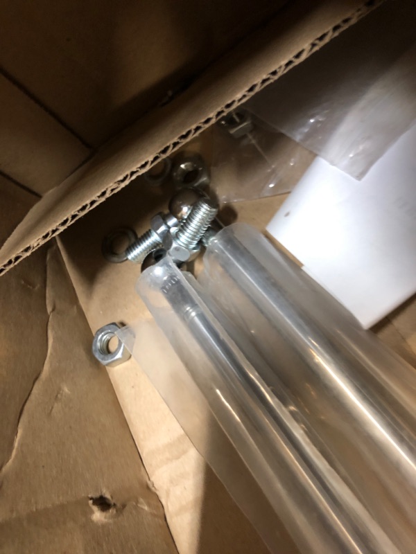 Photo 3 of 23 inch 100 lb Gas Prop Strut Shock 23" 445N/100LB Gas Spring Struts, 2Pcs Set with L-type Mounting Brackets for Heavy Duty RV Bed Murphy bed Large Garbage Box Floor Hatch Custom Window ARANA