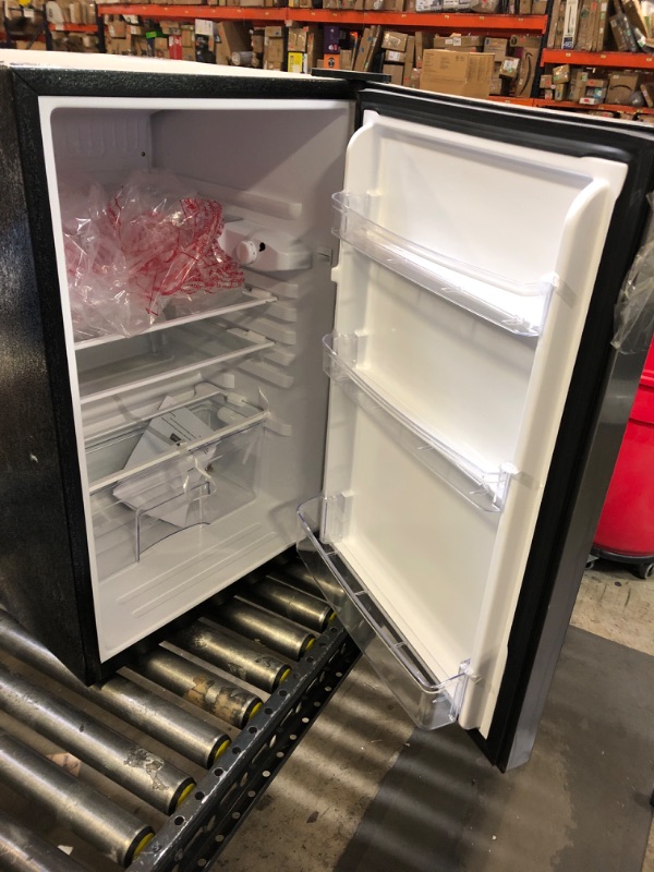 Photo 3 of 4.4 cu. ft. Mini Fridge in Stainless Steel Look without Freezer
