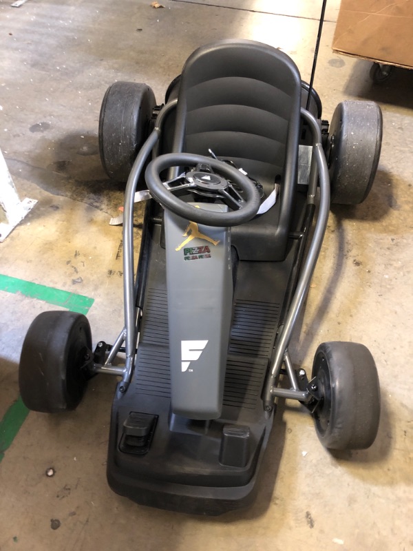 Photo 3 of 24V Go Kart for Kids 8-12 Years, 300W*2 Extra Powerful Motors, 9Ah Large Battery 8MPH High Speed Drifting with Music, Horn,Max Load 175lbs Outdoor Ride On Toy for Teens, black