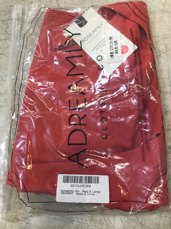 Photo 1 of Adreamly Women's Sexy Scoop Neck Tank Tops Sleeveless Backless Bodysuit Summer Tops Rusty Red Large