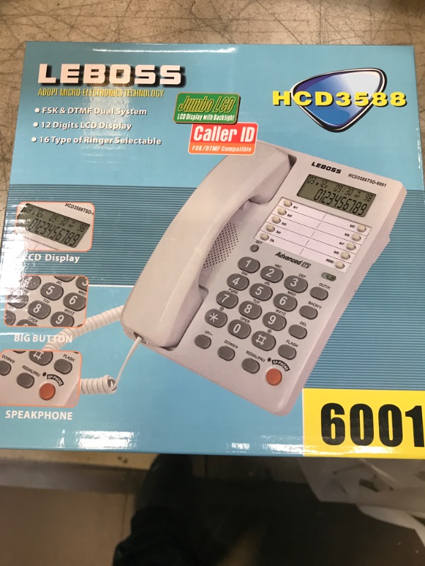 Photo 2 of Corded Telephone Desk Landline Phone Desktop House Phone Seniors Caller Integrated Telephone for Home Office Hotel Landline Phone Durable Telephone Easy to Use Telephone
