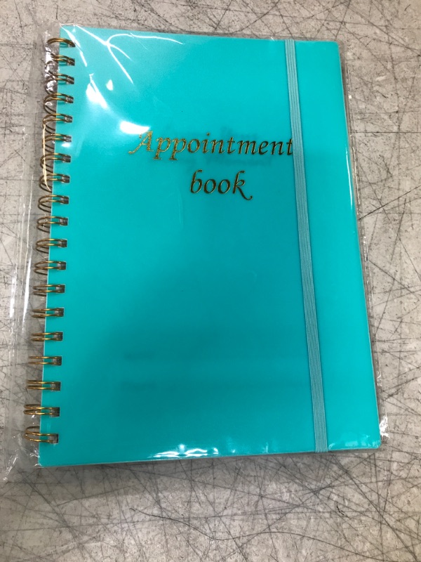 Photo 2 of Appointment Book Planner Undated, 7x10" Weekly Work Organizer Planner With Hourly Schedule, Twin Wire Binding, Flexible Cover, Back Pocket, 196 Pages Thick Paper,Teal