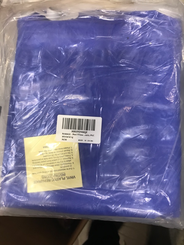 Photo 1 of 4x8ft Pool Pillows - Large Winter Air Pillow for Above-Ground In-ground Pool Winterizing Closing, Thick PVC Ice Equalizer Cover Floating Supporter with 49ft Ropes & Repair Patch 4*8ft