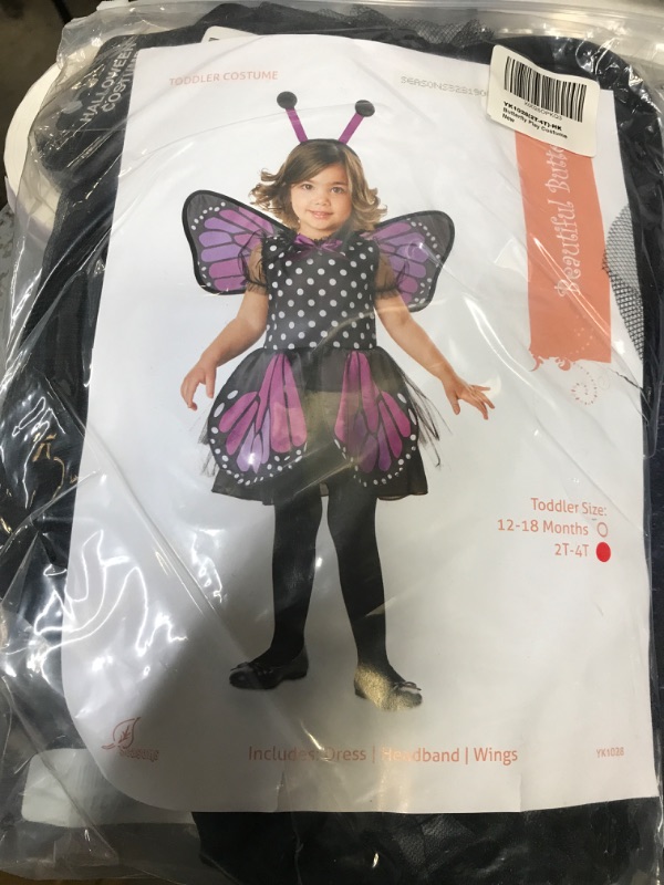 Photo 2 of beautiful butterfly pretend play costume Sz 2T-4T