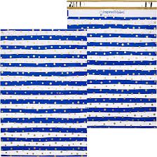 Photo 1 of 20 count 10 x 13" Poly Mailers Navy & Gold Confetti