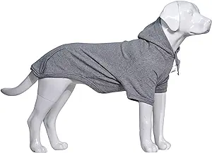 Photo 1 of 4XL Pet Clothing Clothes Dog Coat Hoodies Winter Autumn Sweatshirt for Small Middle Large Size Dogs 11 Colors 100% Cotton 2018 New (XXXXL, Gray)