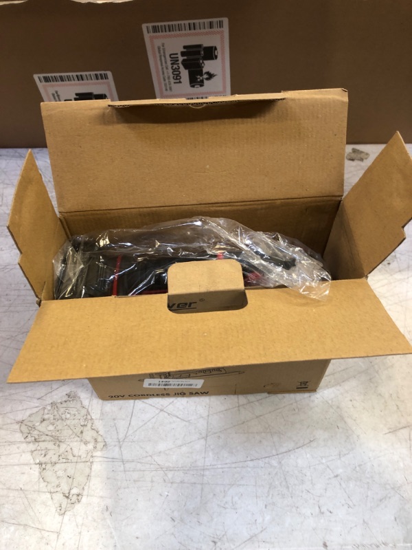 Photo 1 of AVID POWER Jig Saw, 20V Electric Cordless Jigsaw with 2.0A Battery and Charger, 10PCS Blades, 3000 SPM Adjustable Speed, ±45° Bevel Cutting Tool for Woodworking Cordless Jig Saw