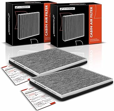 Photo 1 of A-Premium 2-PC Cabin Air Filter with Activated Carbon Compatible with Suzuki Grand Vitara 2006-2013, 2.4L 2.7L 3.2L, Replace# 9586154J00