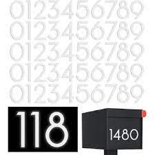 Photo 1 of Self Adhesive Number Stickers, Premium Reflective Mailbox Numbers, Waterproof Number Stickers for House, Outdoor Garbage Can, Cars, Door (3 inch) style 1 3 Inch