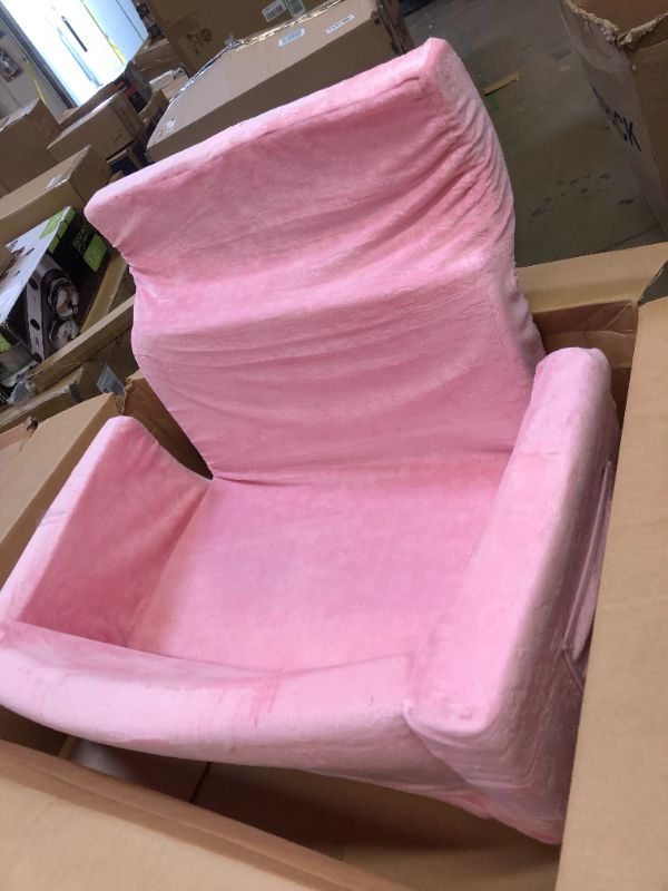 Photo 1 of Delta Children Serta Perfect Sleeper Extra Wide Convertible Sofa to Lounger, Comfy 2-in-1 Flip Open Couch/Sleeper for Kids, Pink