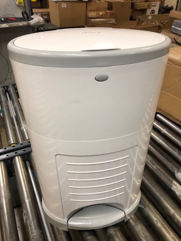 Photo 1 of Diaper Dekor Plus Hands-Free Diaper Pail | White | Easiest to Use | Just Step–Drop–Done | Doesn’t Absorb Odors | 20 Second Bag Change | Most Economical Refill System | Great for Cloth Diapers
