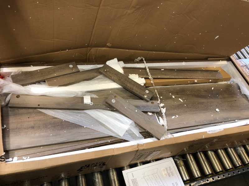 Photo 1 of Walker Edison Mila Modern 6 Drawer Storage Buffet, 52 Inch, Grey Wash Grey Wash Buffet