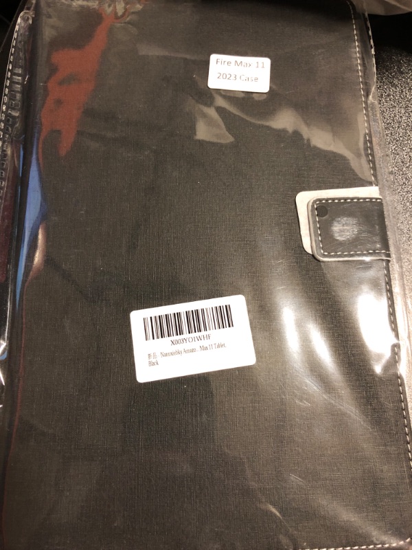 Photo 1 of Amazon Fire Max 11 Tablet Case (13th Gen, 2023 Release), Multi-Viewing Angle Folio Stand Wallet Case with Auto Sleep/Wake Feature for Kindle Fire Max 11 Tablet, Black