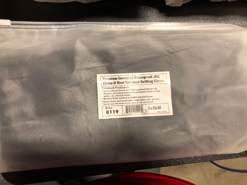 Photo 1 of 14 in. Insulated Waterproof/Oil and Heat Resistant BBQ, Smoker, Grill and Cooking Gloves (1-Pair)