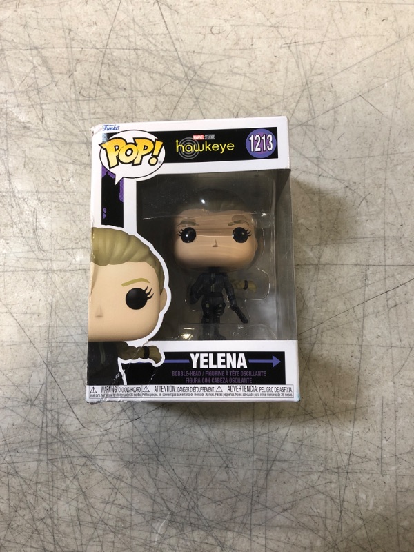 Photo 2 of Funko Pop! Marvel: Hawkeye - Yelena Vinyl Bobblehead with Chase (DAMAGE TO BOX)