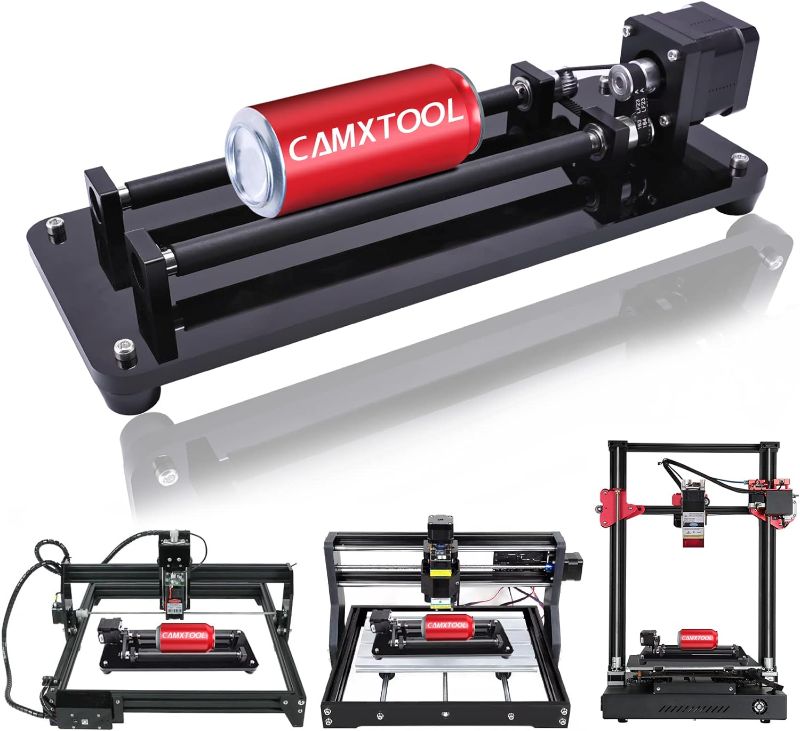 Photo 1 of 
Laser Rotary Roller, Laser Engraver Y-axis Rotary Roller Engraving Module for Cylindrical Objects, Compatible with Most Kinds of CNC Laser Cutter and...