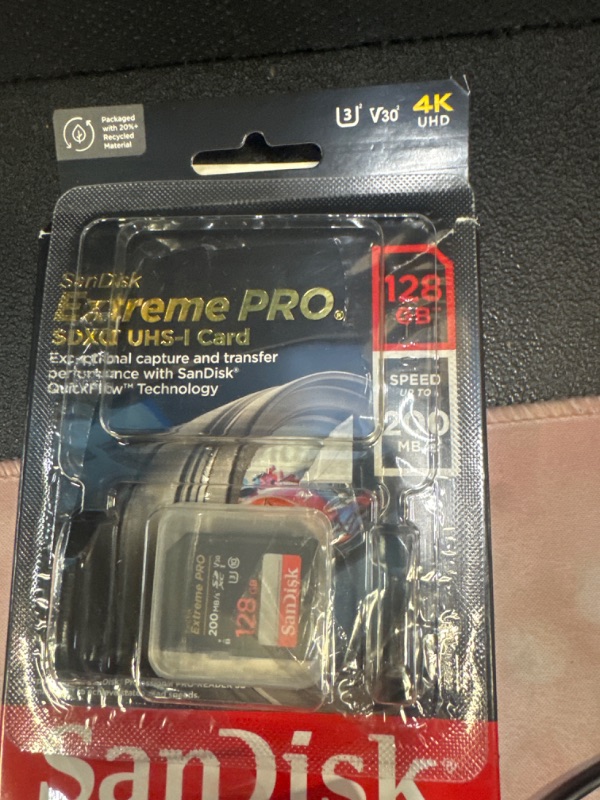 Photo 2 of SanDisk 128GB Extreme PRO UHS-I SDXC Memory Card, SDSDXXY-128G-ANCIN